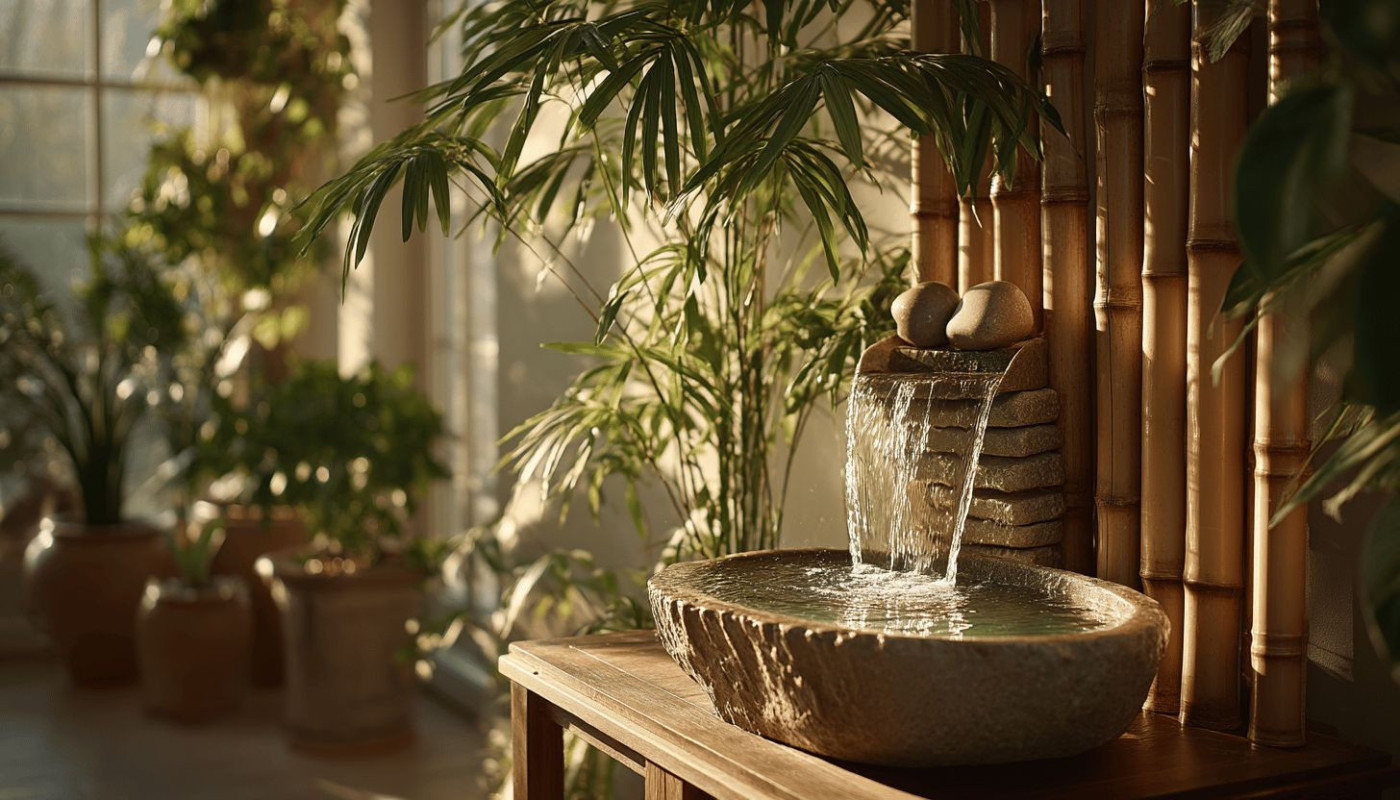 Créer une ambiance zen avec des fontaines d'intérieur styles, emplacements et bienfaits