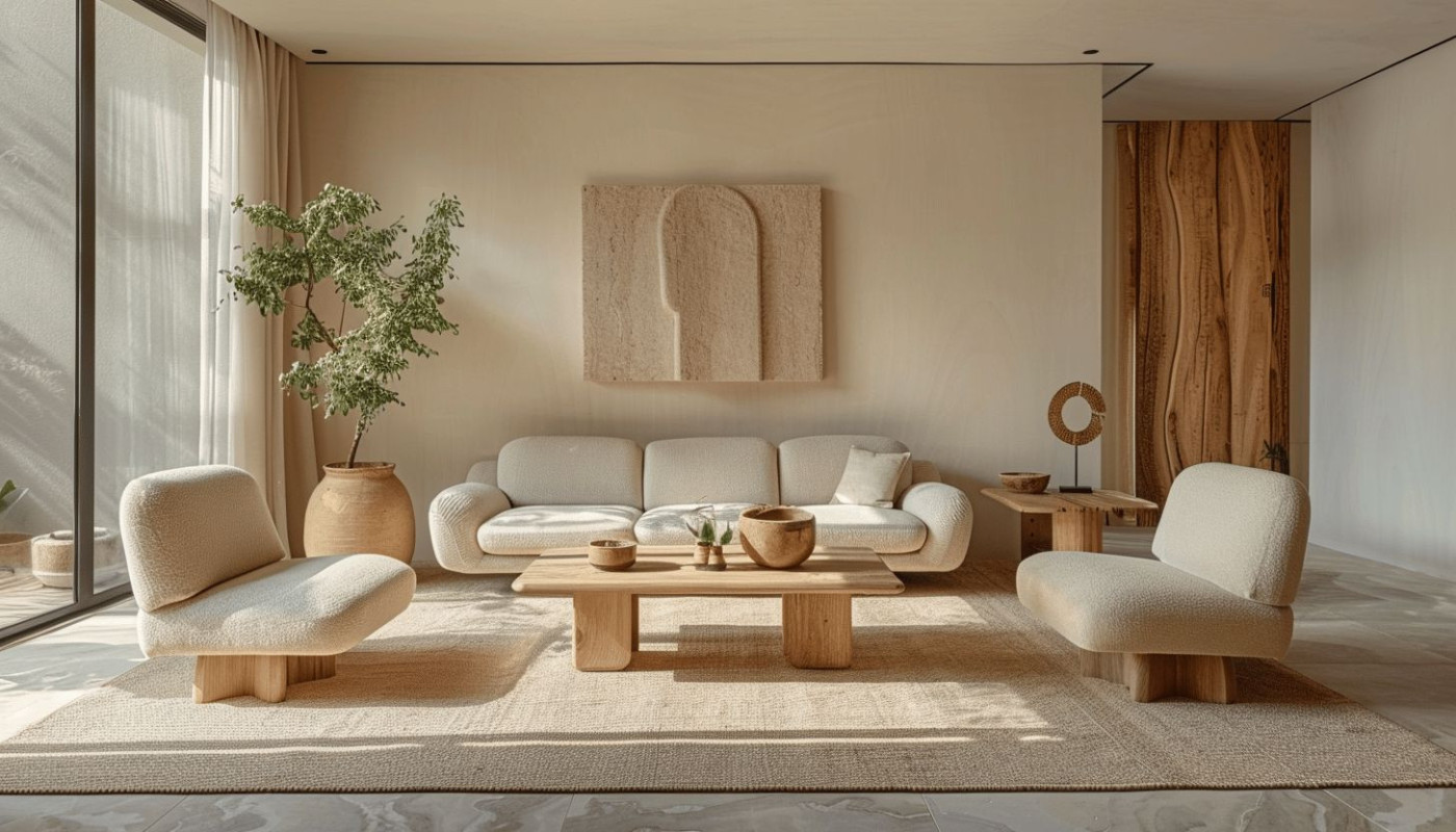 Décoration minimaliste pour un intérieur épuré choix de couleurs et de mobilier